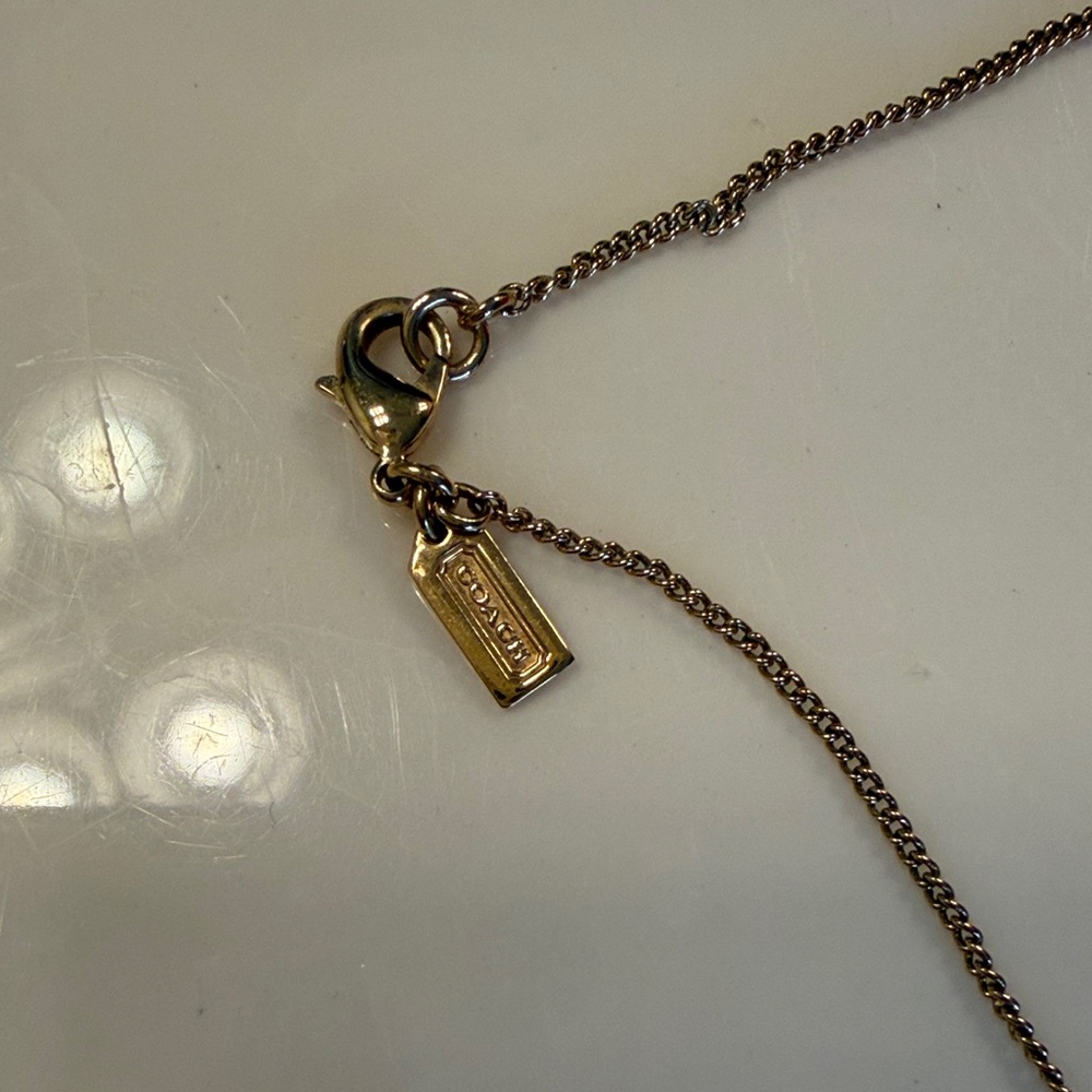 Coach Gold and Silver Pendant Necklace - Picture 3 of 3